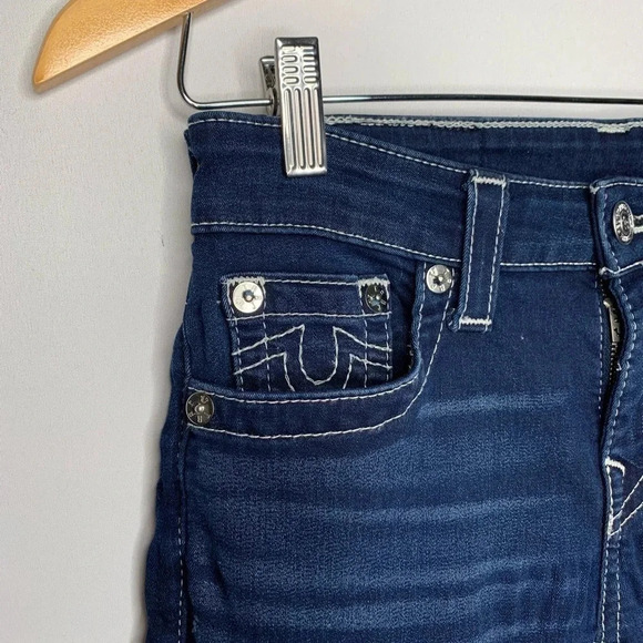 True Religion Dark Wash Curvy Contour Skinny Jeans Size 26 - Picture 9 of 15